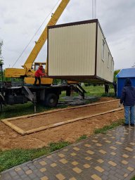 В Киквидзенском районе активисты совершенствуют спортплощадку к зиме